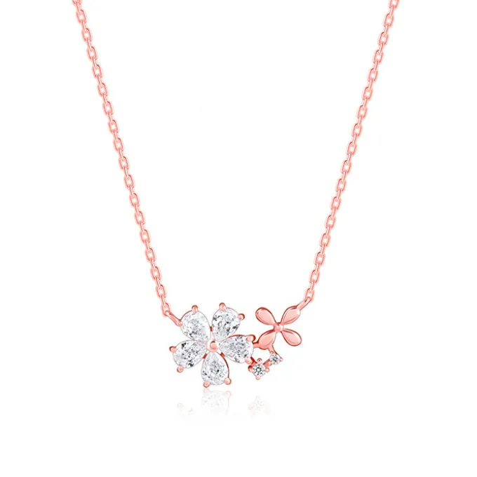 Kriti Sanon Rose Gold Flora Drape Necklace