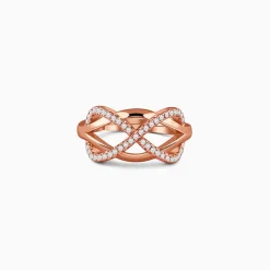 Kriti Sanon Rose Gold Infinity Bling Ring (Size 12)