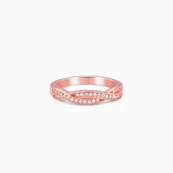 Kriti Sanon Rose Gold Sparkling Spiral Ring