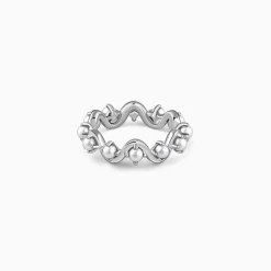 Kriti Sanon Silver Dorothy Pearl Ring (Size 12)