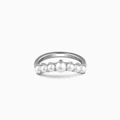 Kriti Sanon Silver Olivia Pearl Ring (Size 12)