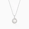 Kriti Sanon Silver Pearl Pendant with Link Chain
