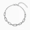 Kriti Sanon Silver Toned Paperclip Link Bracelet
