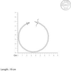 Kriti Sanon Silver Zircon Tennis Bracelet