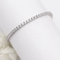 Kriti Sanon Silver Zircon Tennis Bracelet