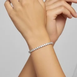 Kriti Sanon Silver Zircon Tennis Bracelet