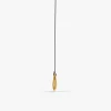 Lock Heart Gold Plated Pendant With Black Thread