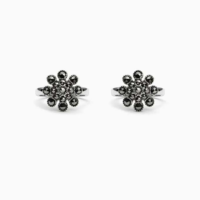Oxidised Silver Aabha Toe Rings