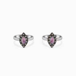 Oxidised Silver Aashi Toe Rings