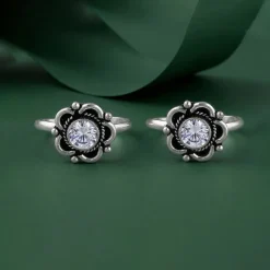 Oxidised Silver Aweegna Toe Rings