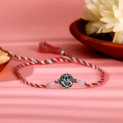 Oxidised Silver Blessings Rakhi