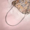 Oxidised Silver Box Chain For Him
