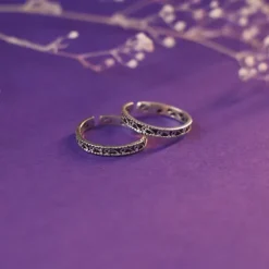 Oxidised Silver Grace Toe Ring