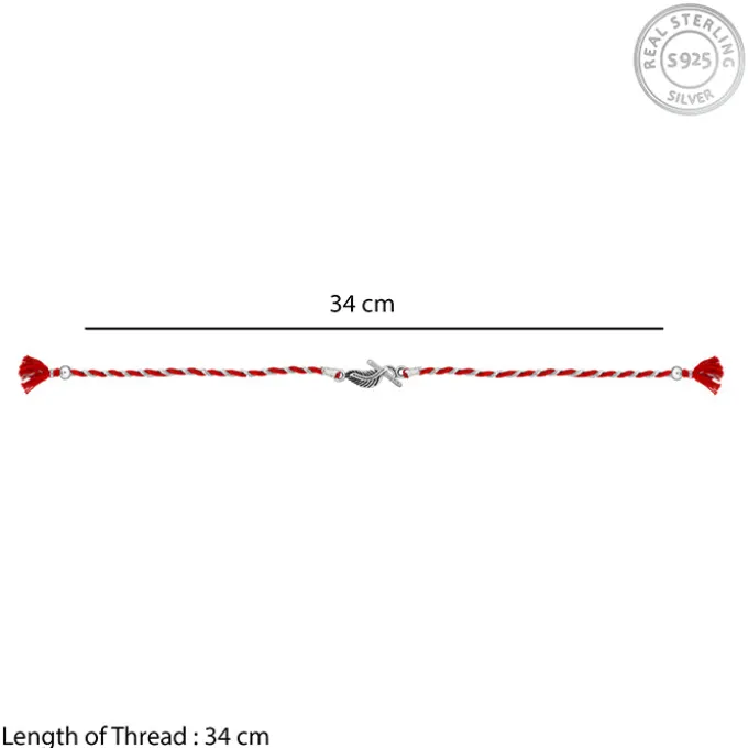 Oxidised Silver Krishna Rakhi