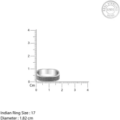 Oxidised Silver Meraki Ring For Him