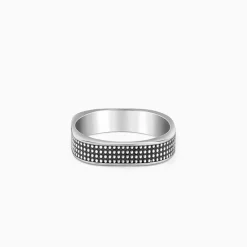 Oxidised Silver Meraki Ring For Him