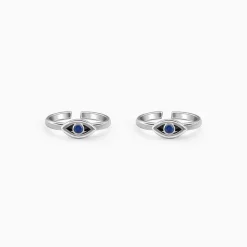 Oxidised Silver Naina Toe Rings