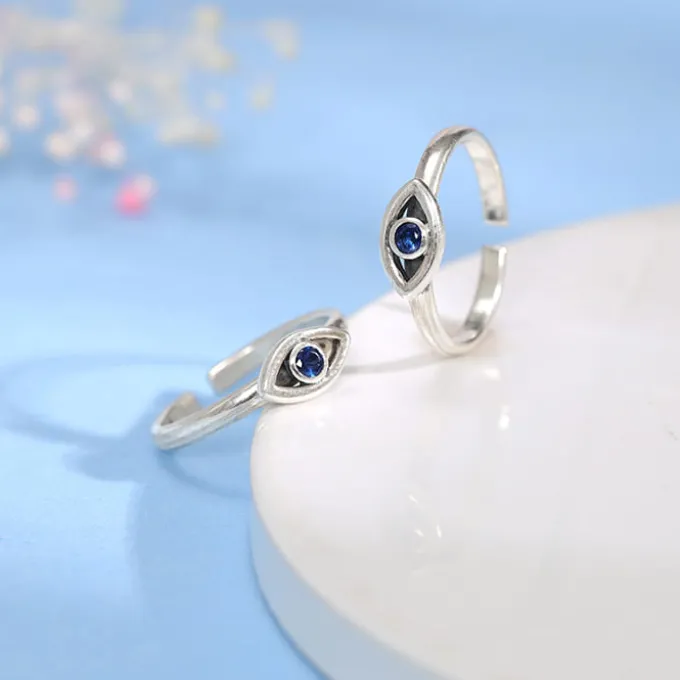 Oxidised Silver Naina Toe Rings