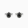 Oxidised Silver Sevanthi Toe Rings