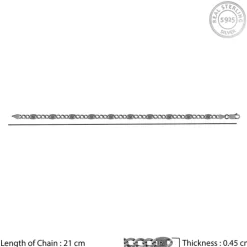 Oxidised Silver Shadow Loop Bracelet For Him