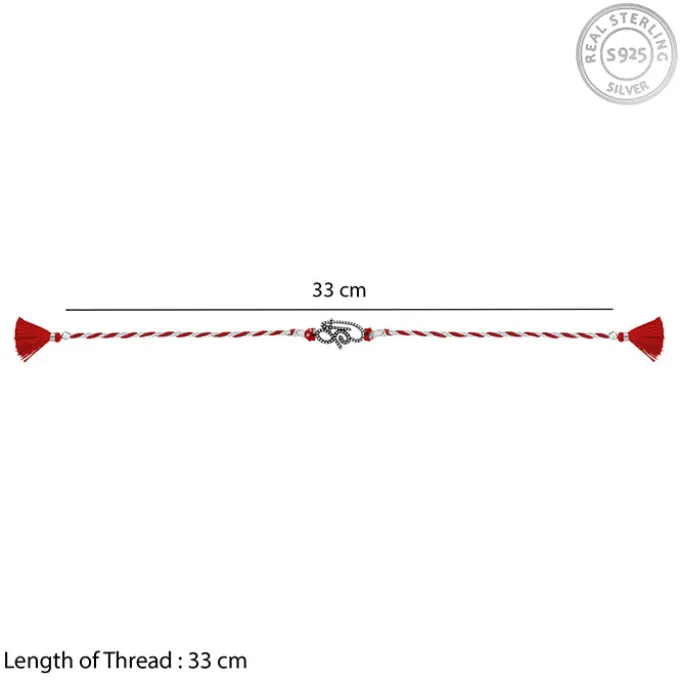 Oxidised Silver Shree Rakhi