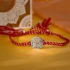 Oxidised Silver Sphere Flower Rakhi