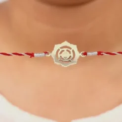 Oxidised Silver Swastika Rakhi