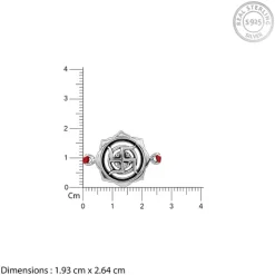 Oxidised Silver Swastika Rakhi