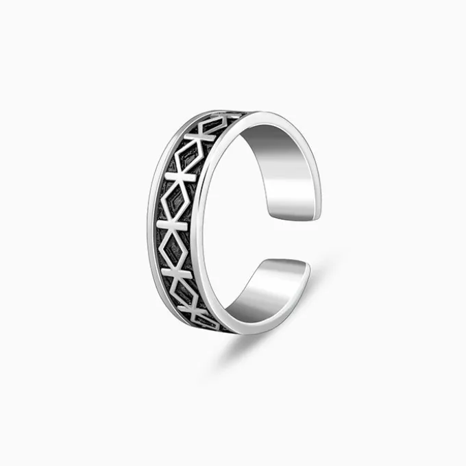 Oxidised Silver Tanya Toe Rings