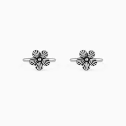 Oxidised Silver Yatika Toe Rings
