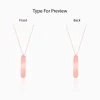 Personalised Rose Gold Charming Two Sided Necklace