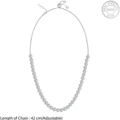 Rhodium Luminous Necklace