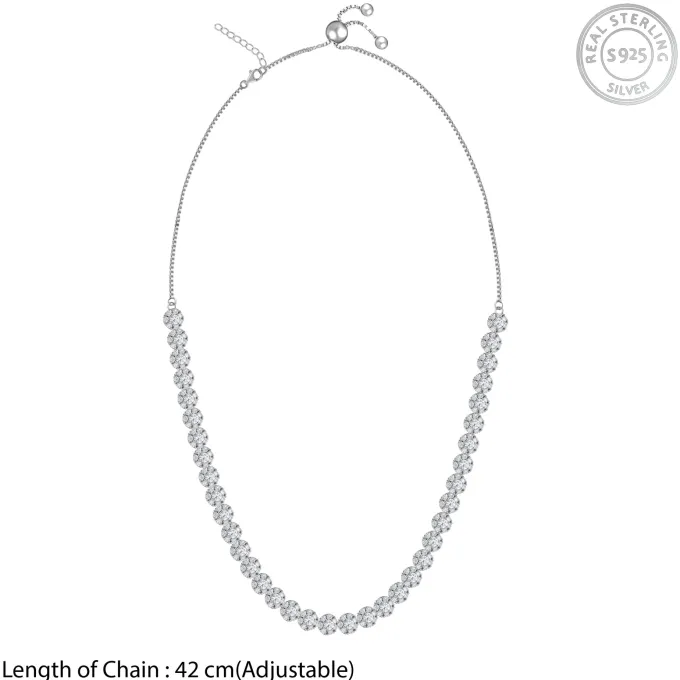 Rhodium Luminous Necklace