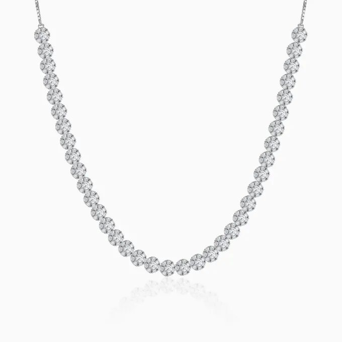 Rhodium Luminous Necklace