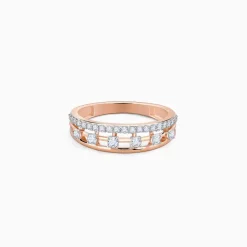 Rose Gold Amicable Diamond Ring