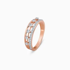 Rose Gold Amicable Diamond Ring