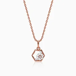 Rose Gold and Diamond Meridian Pendant