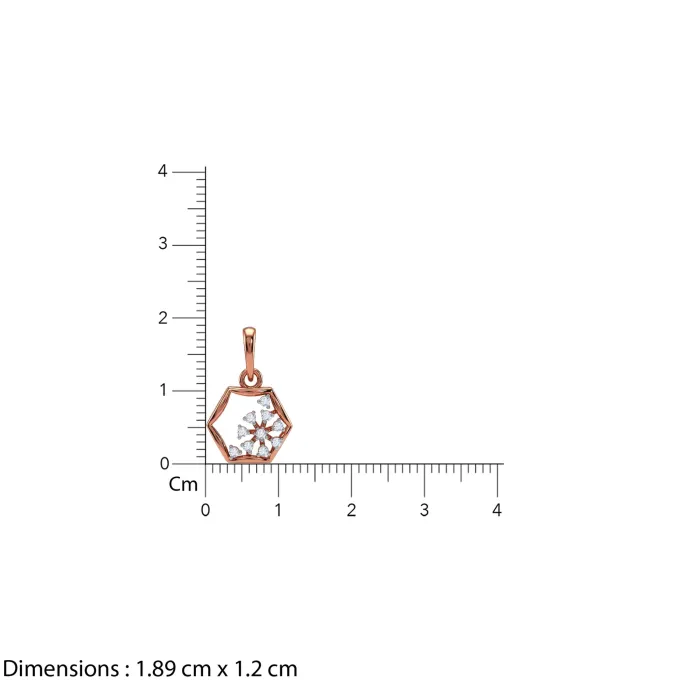 Rose Gold and Diamond Meridian Pendant