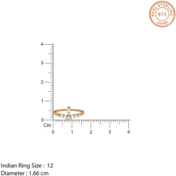 Rose Gold Aphrodite Shine Ring (Size 12)