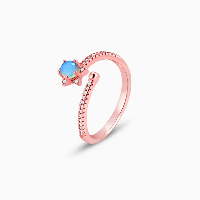 Rose Gold Aquatic Ring
