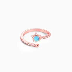 Rose Gold Aquatic Ring