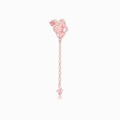 Rose Gold Artsy Floral Danglers