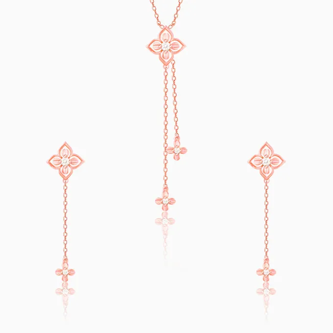 Rose Gold Artsy Floral Set