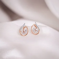 Rose Gold Aurelia Blossom Lab Grown Diamond Earrings