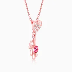 Rose Gold Beary Love Necklace