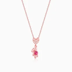 Rose Gold Beary Love Necklace