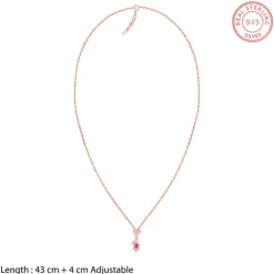 Rose Gold Beary Love Necklace