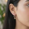 Rose Gold Beautiful Things J Hoop Earrings