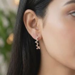 Rose Gold Beautiful Things J Hoop Earrings