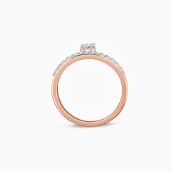Rose Gold Begin Forever Solitaire Lab Grown Diamond Ring